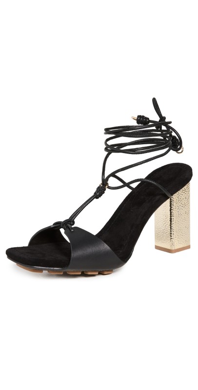 Ulla Johnson Nicolette Lace Up High Heel Noir