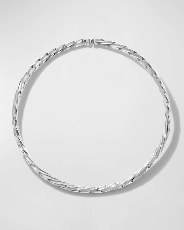 5.5mm Cable Edge Collar Necklace in Yellow Gold