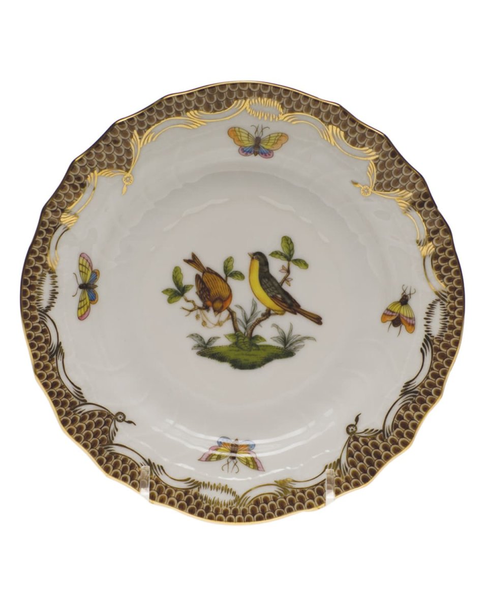 Rothschild Bird Brown Motif 07 Bread & Butter Plate