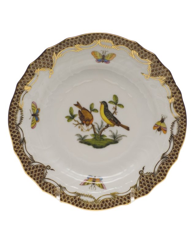 Rothschild Bird Brown Motif 07 Bread & Butter Plate