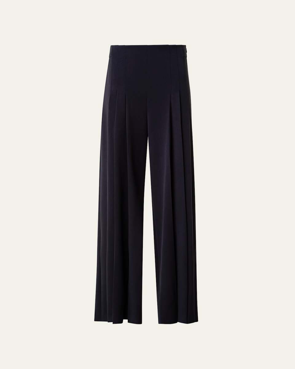 Miyuki Pleated Wide-Leg Trousers