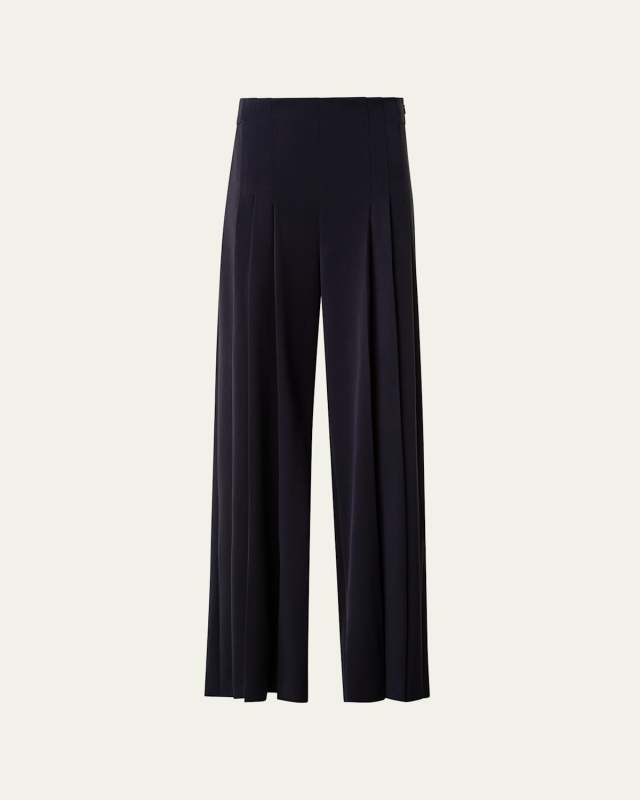 Miyuki Pleated Wide-Leg Trousers