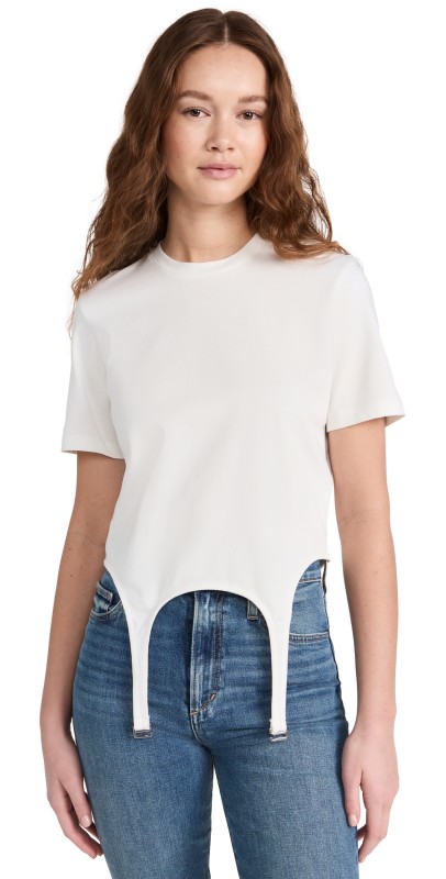 Dion Lee Garter Tee Ivory