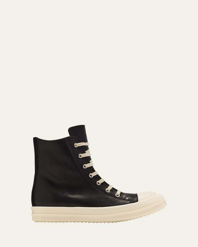 Scarpe Leather High-Top Sneakers