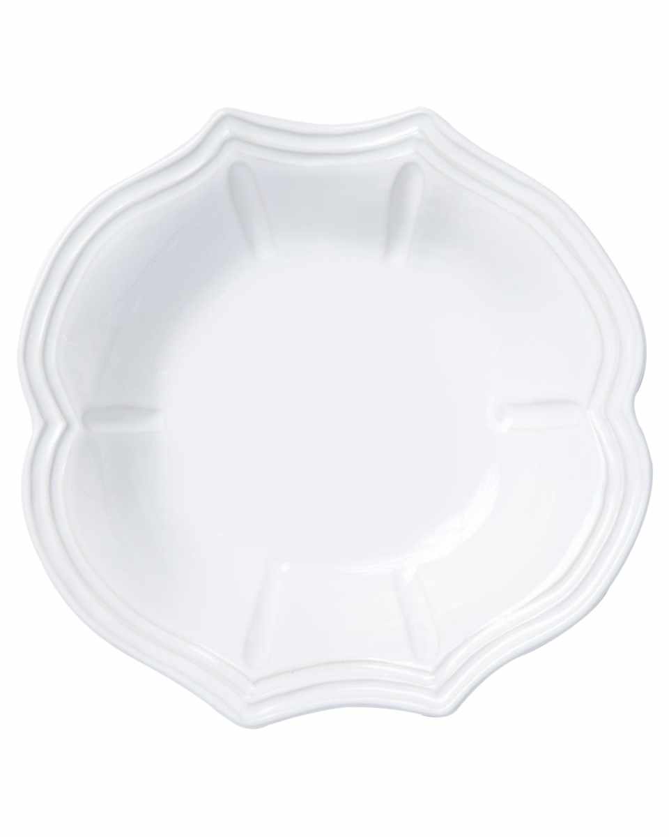 Incanto Stone Baroque Pasta Bowl, White