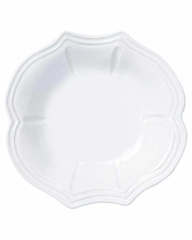 Incanto Stone Baroque Pasta Bowl, White