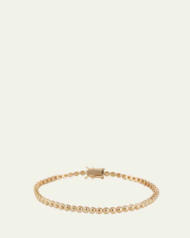 18k Mini Bezel Tennis Bracelet