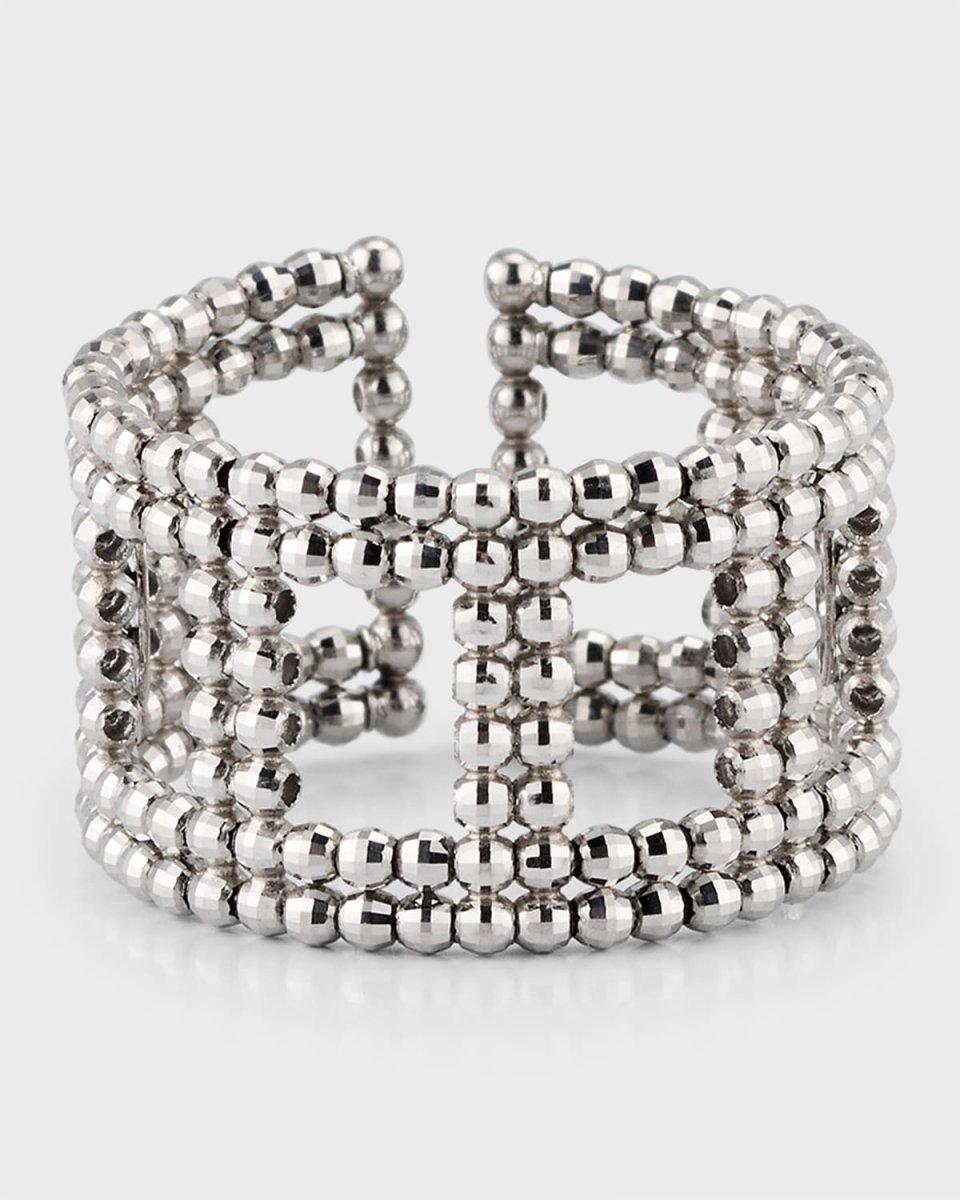 Platinum Flexible Ring, Size 6.5-7.5