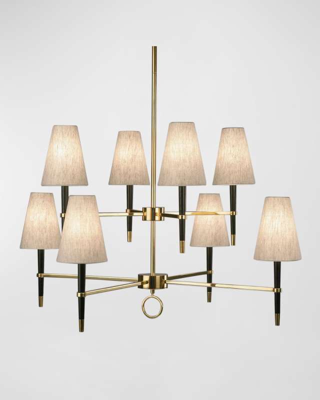 Ventana 8-Light 2-Tier Chandelier - 43"