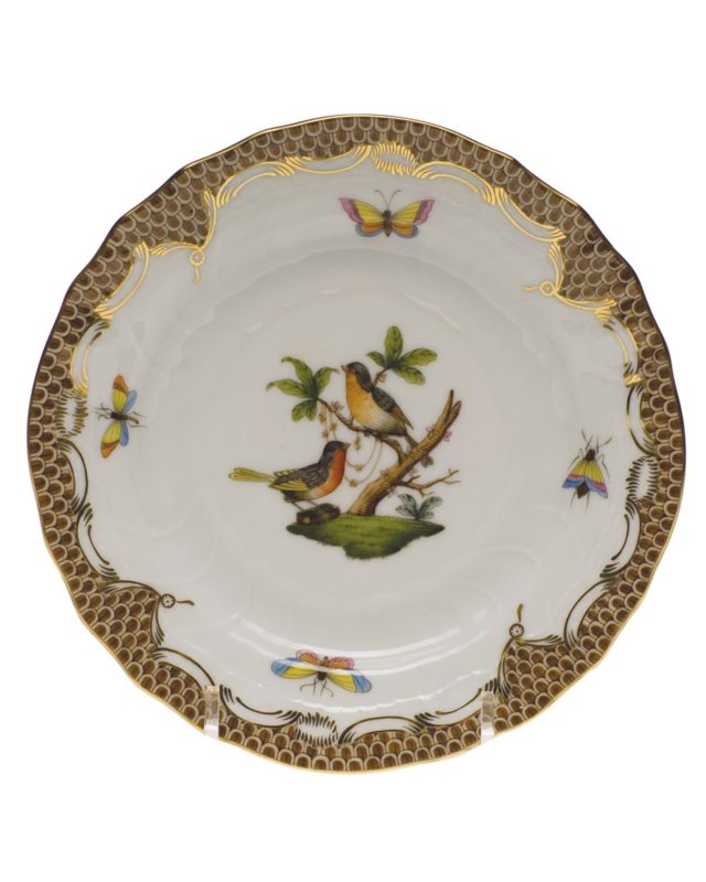 Rothschild Bird Brown Motif 08 Bread & Butter Plate