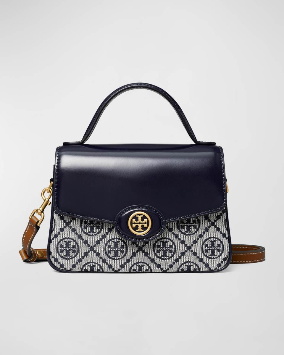 Robinson Small T Monogram Top-Handle Bag