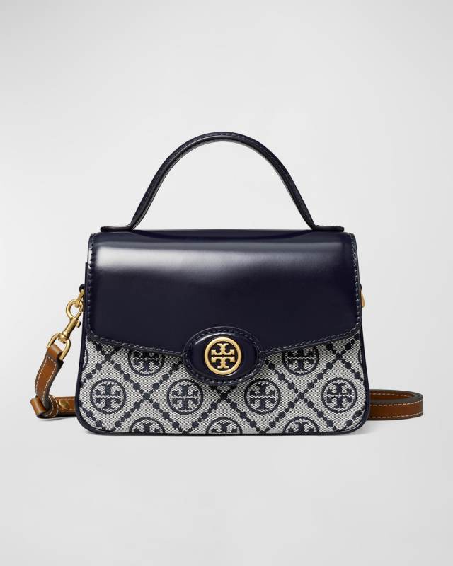 Robinson Small T Monogram Top-Handle Bag
