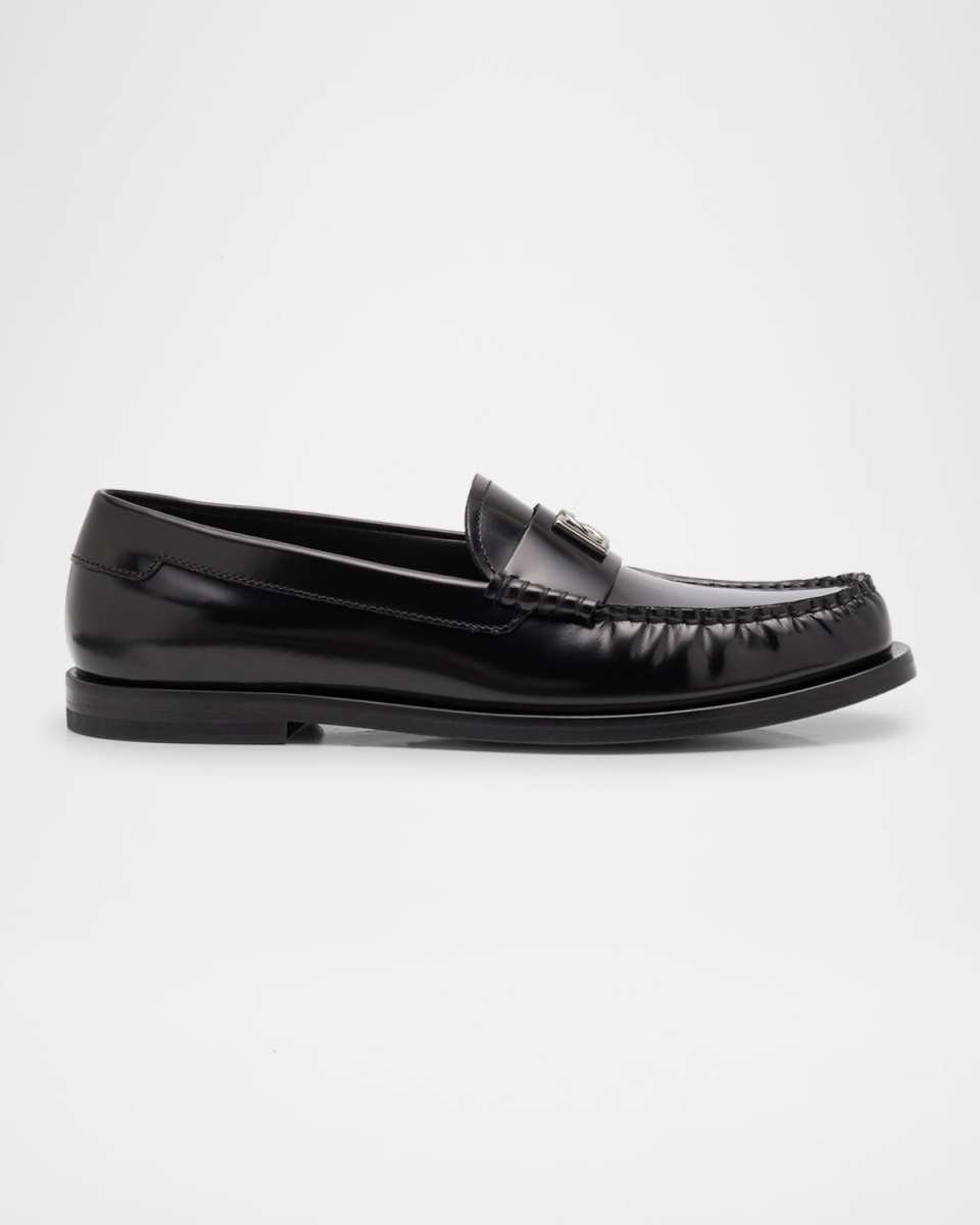 DG Medallion Leather Classic Loafers