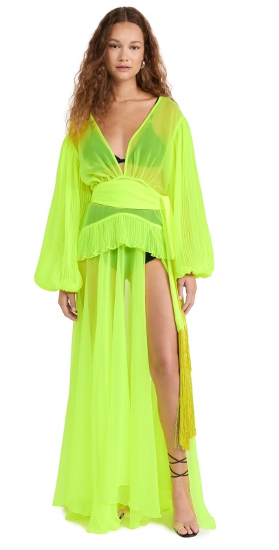Atelier NDIGO Hibo Dress Lime Yellow