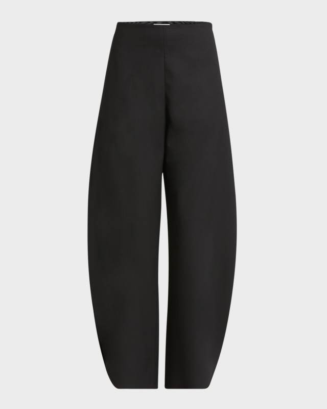Rounded Wide-Leg Trousers