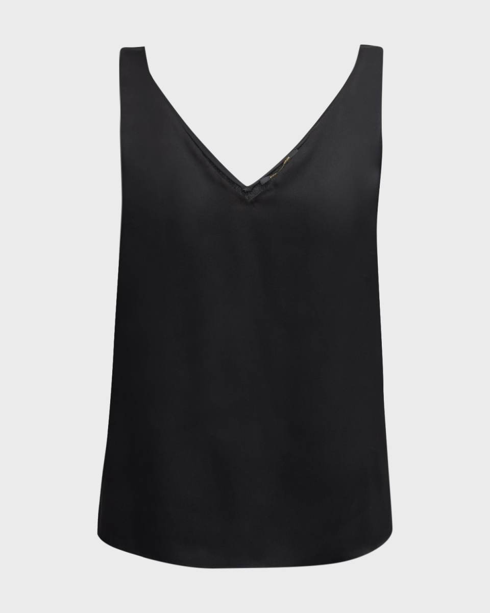 Sailor Sleeveless V-Neck Blouse
