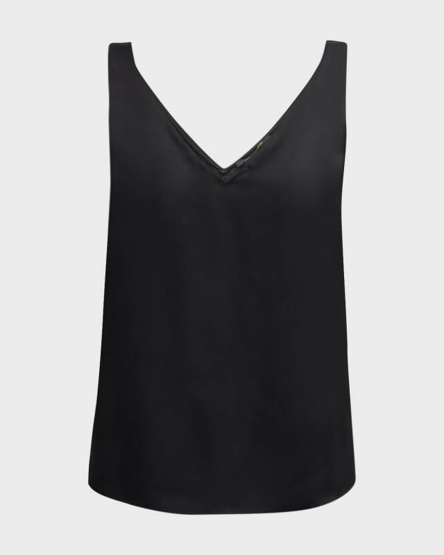 Sailor Sleeveless V-Neck Blouse