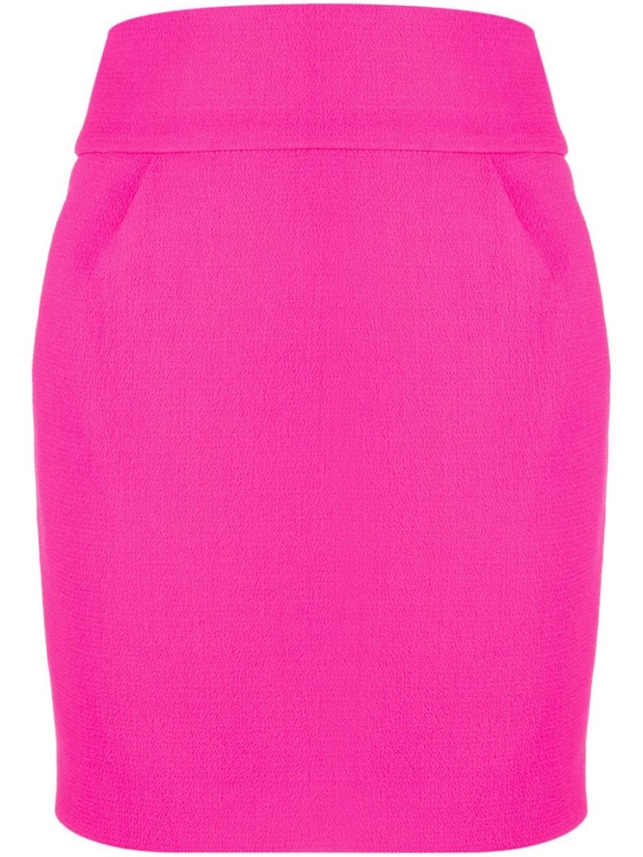 panelled crepe miniskirt