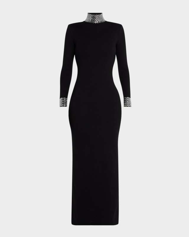 Monroe Embellished Cashmere-Blend Maxi Dress