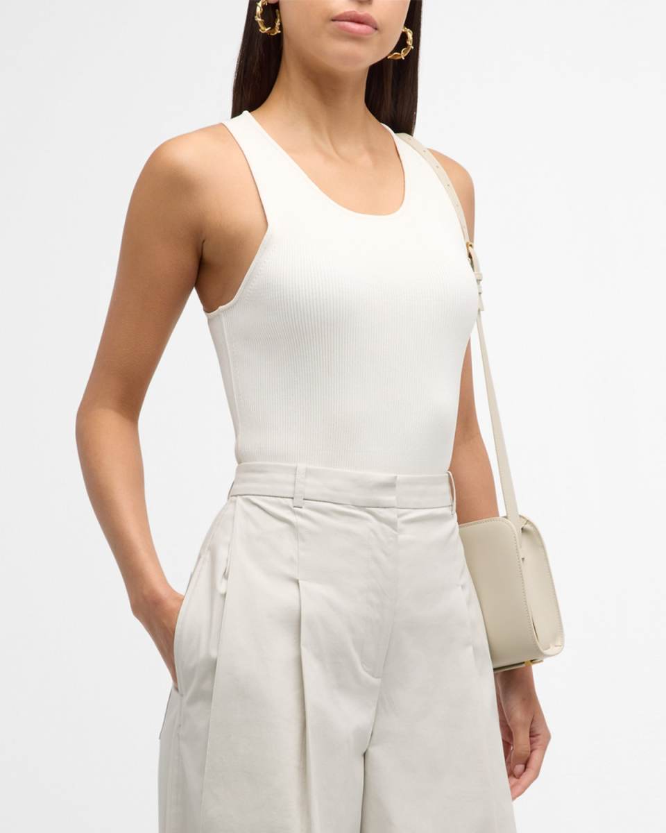 Compact Ribbed Layering Tank Top