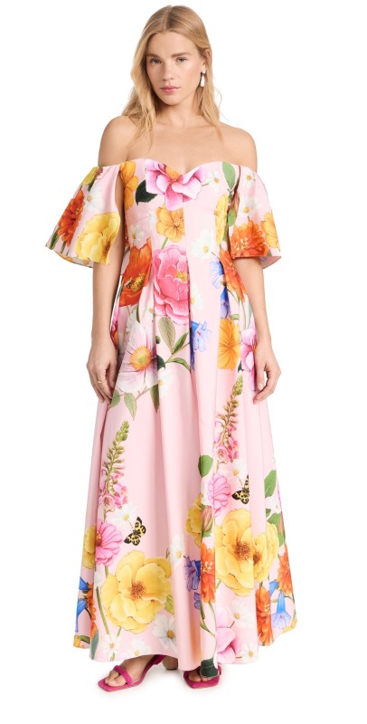 Borgo de Nor Gracie Taffeta Dress Juayua - Pink