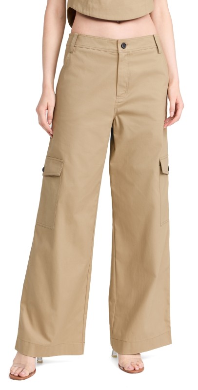 WAYF Riley Cargo Pants Khaki