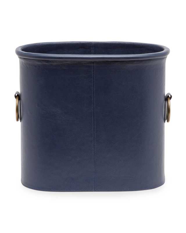 Ogden Oval Leather Magazine Holder