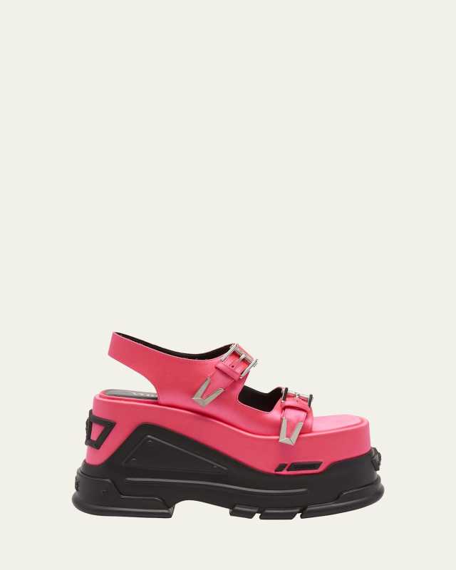 Silk Dual-Buckle Sporty Sandals
