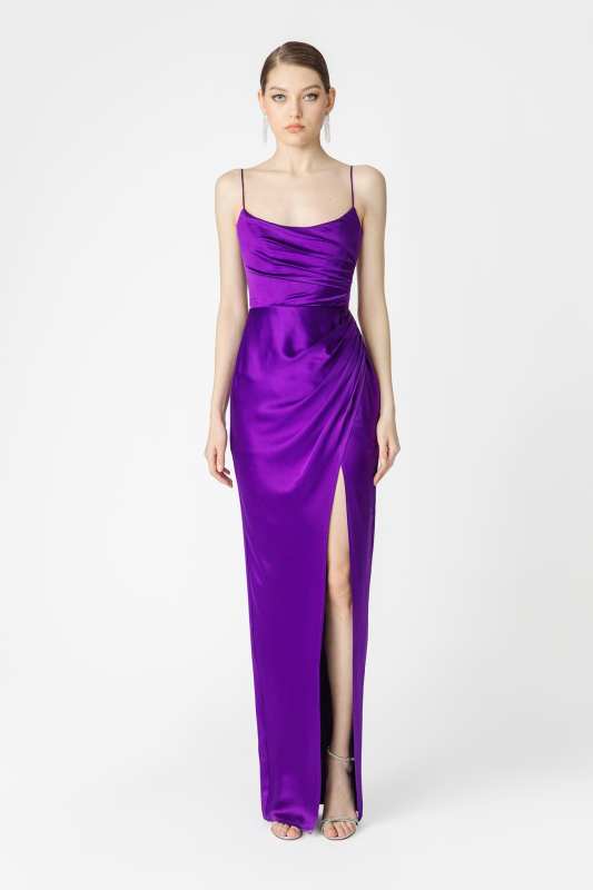 SAU LEE Perla Satin Gown