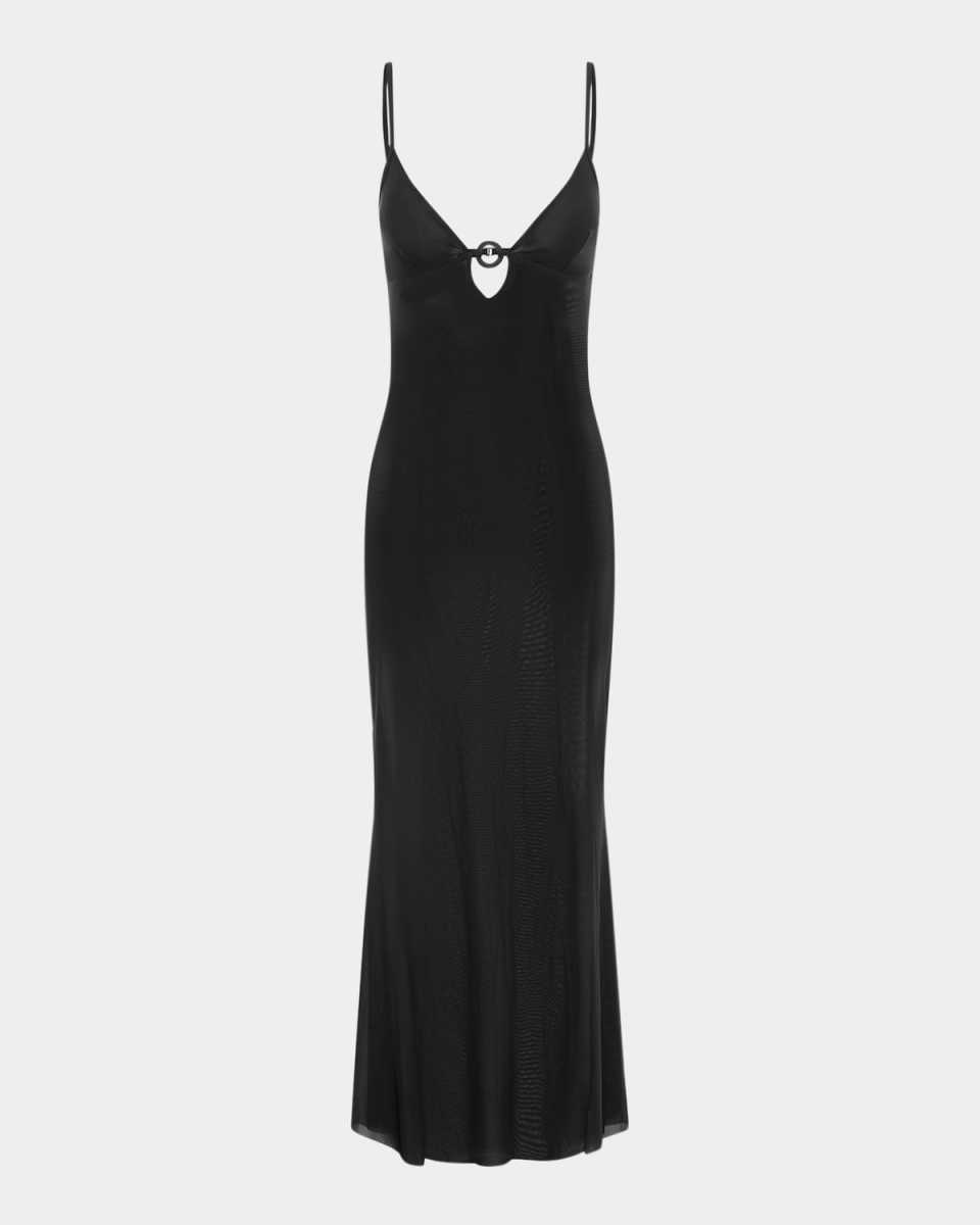 Cindy Mesh Ring Maxi Dress