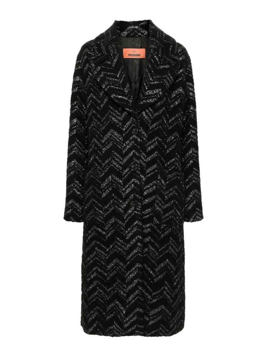 Missoni Manteau Court - Noir