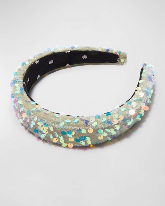 Padded Sequin Alice Headband