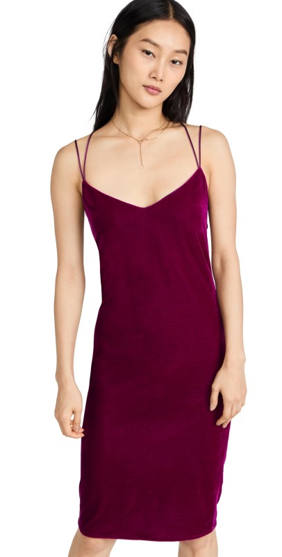 Rebecca Minkoff Kailey Slip Dress Fuchsia