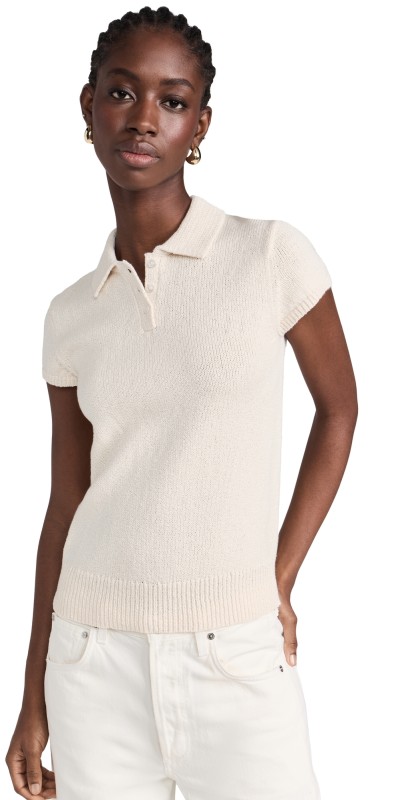 Theory Cap Sleeveolo Off White