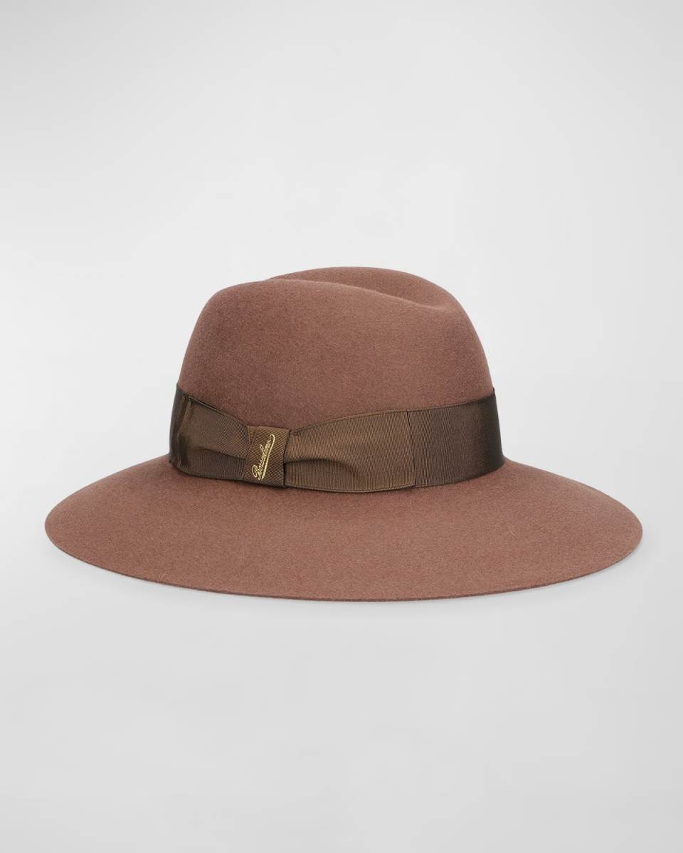 Claudette Rabbit Felt Large Brim Hat