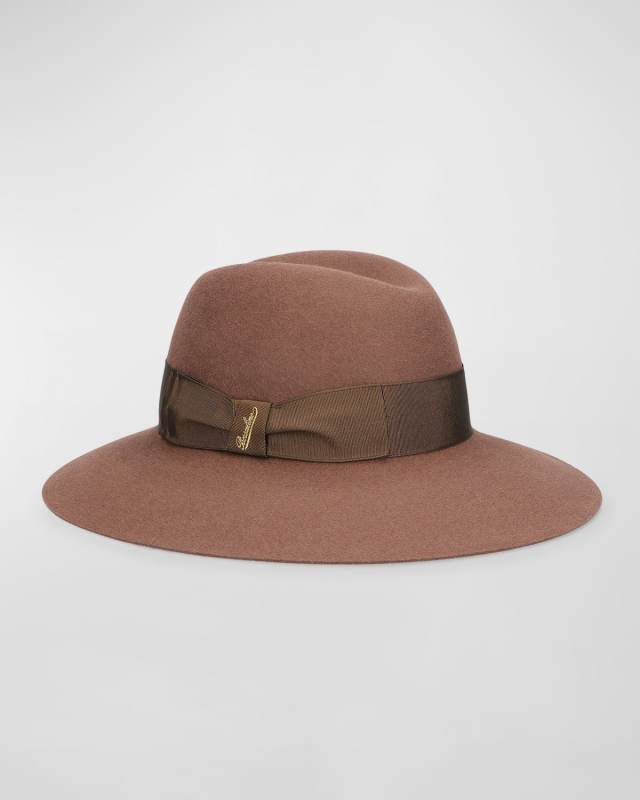 Claudette Rabbit Felt Large Brim Hat