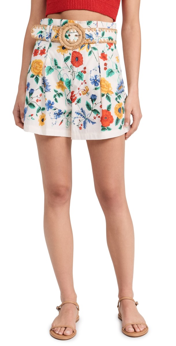 Cara Cara Palmer Shorts Flora Scarf Turtledove