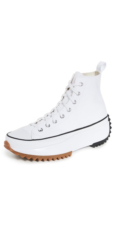 Converse Run Star Hike Hightop Sneakers White/Black/Gum