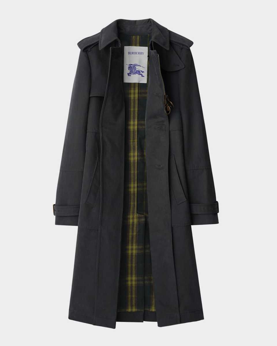 Belted Single-Breasted Trench Coat