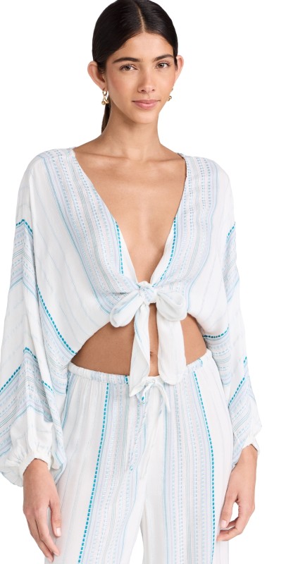 LSPACE Reese Top Island Dreams Y/D Stripe