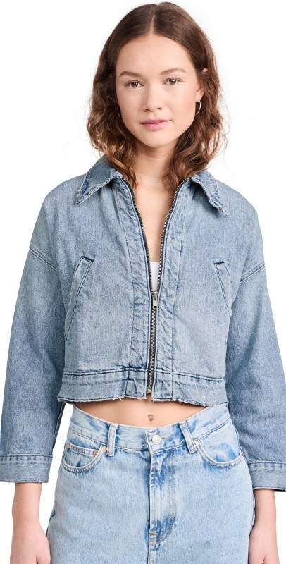 NSF Conway Zip Denim Jacket Oceanside
