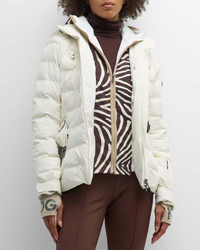Ellya Layered Puffer Jacket with Belt