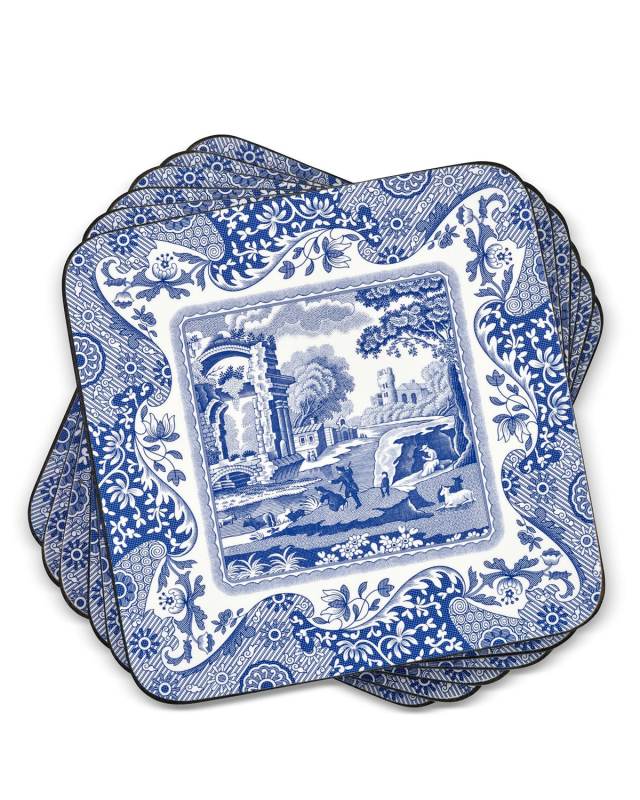Blue Italian Coasters, Set of 6
