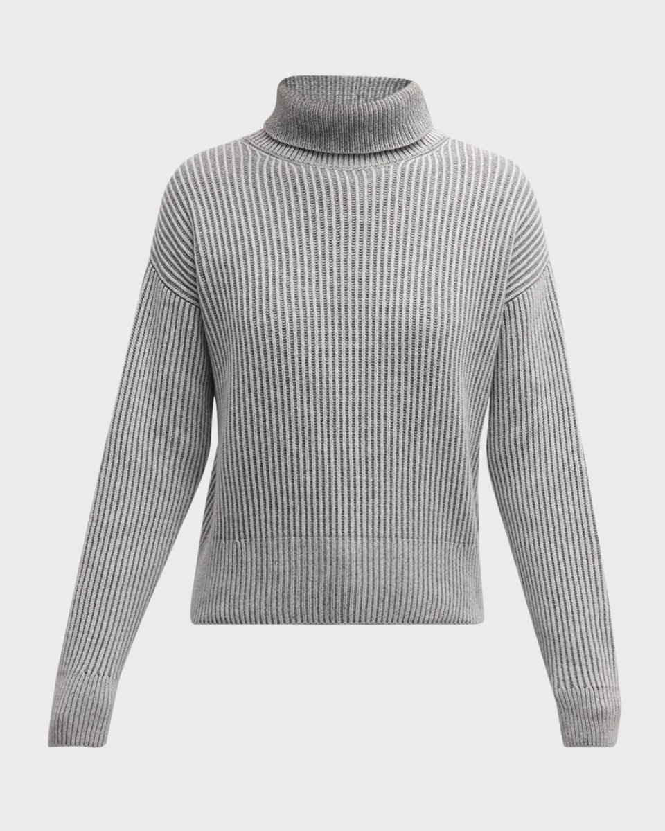 Ribbed Turtleneck Sweater