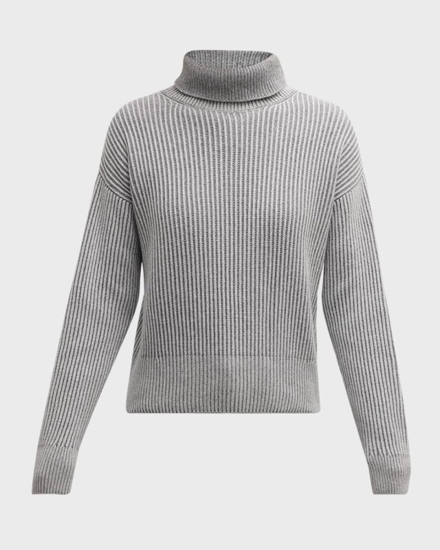 Ribbed Turtleneck Sweater