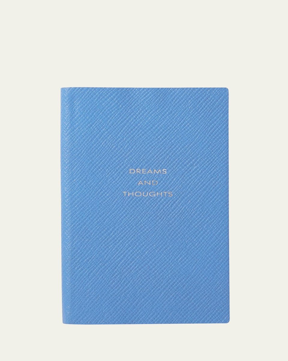 "Dreams and Thoughts" Cross-Grain Leather Notebook