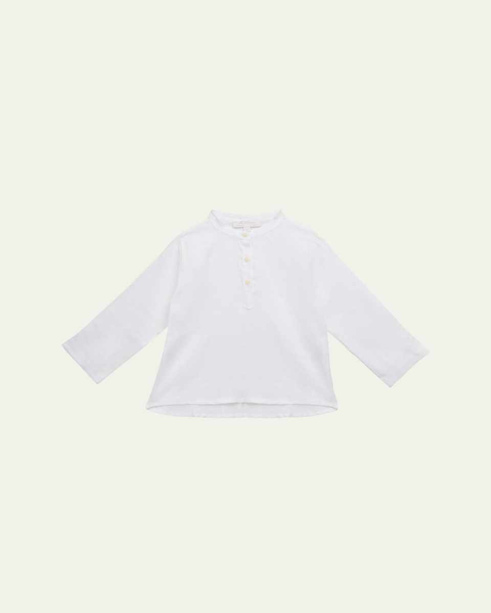 Boy's Linen Blouse, Size 12M-12