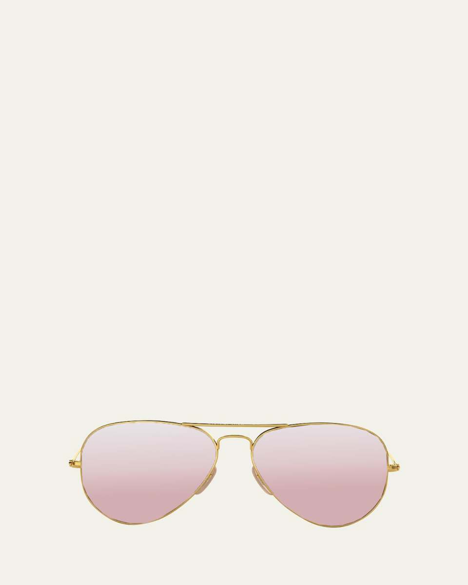 Mirrored Aviator Sunglasses