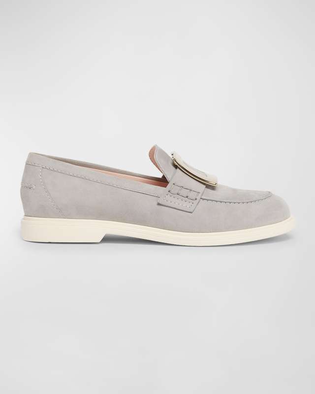 Viv Rangers Suede Buckle Loafers