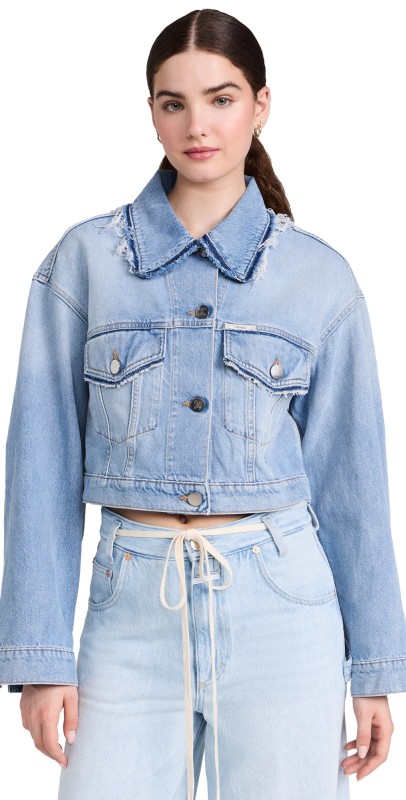 Closed Boxy Denim Jacket Light Blue